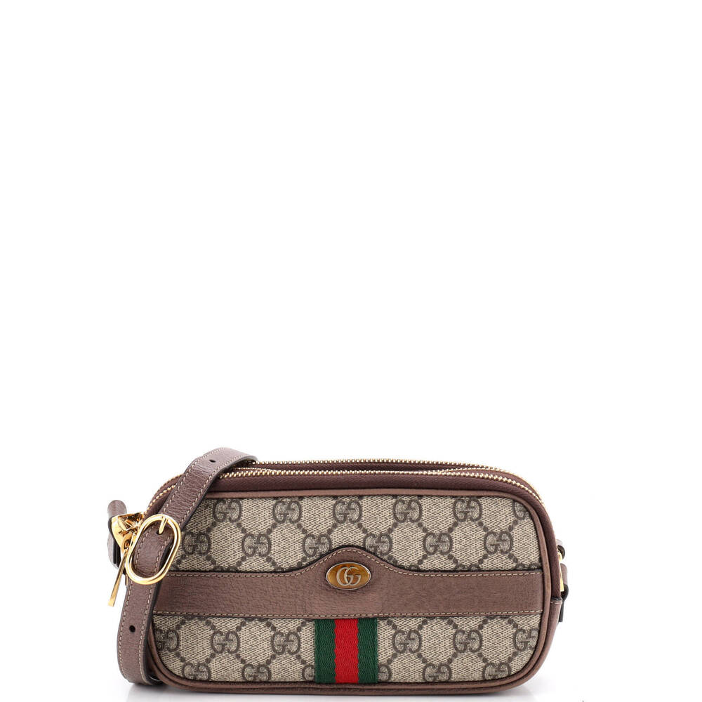 Gucci Mini Ophidia Triple Zip Crossbody Bag